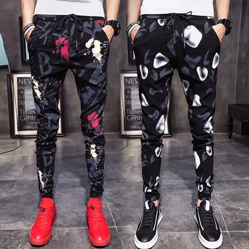 

2019 premium brand Fashion male autumn Haroun pants/Men's High quality slim fit Elastic waistline Casual pants size 28-36