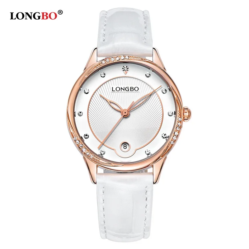 

2018 Fashion LONGBO Luxury Genuine Leather Casual Wristwatches Women Ladies Watches Date Calendar Clock Waterproof Gift Watches