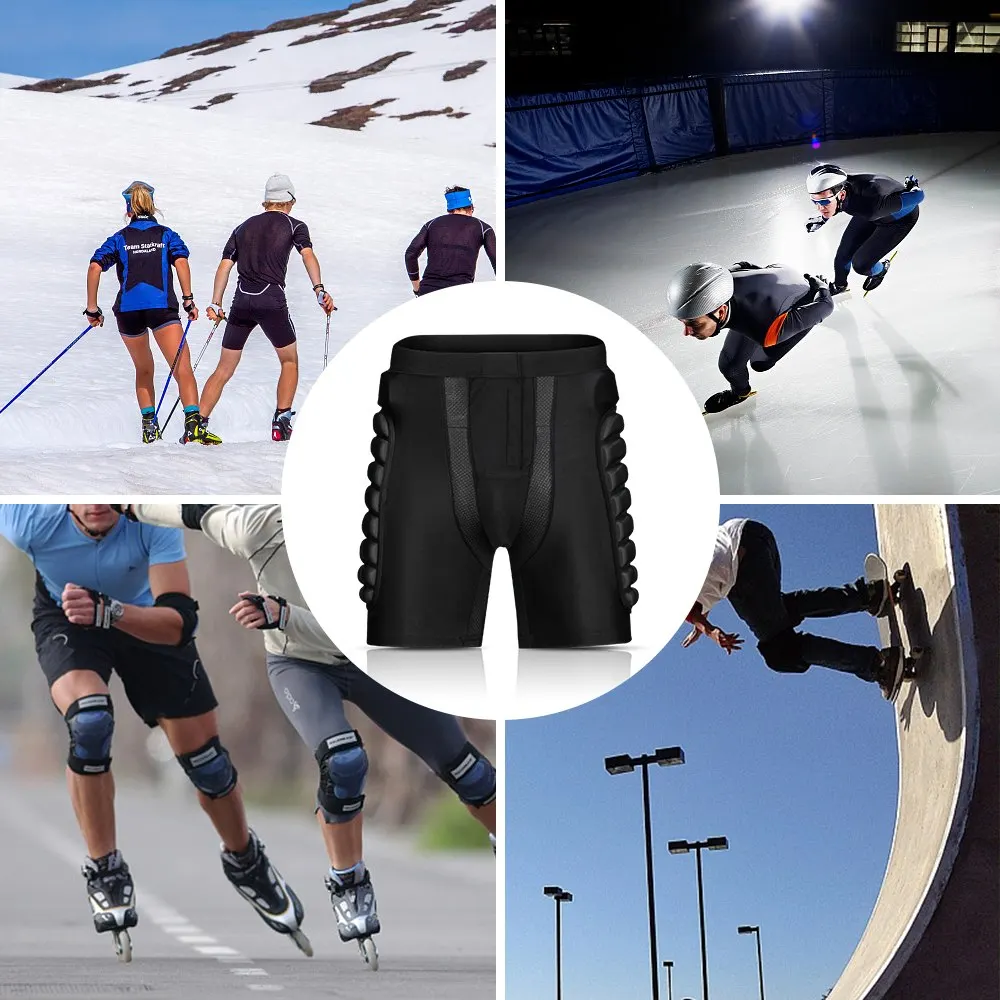 Защитное снаряжение, шорты с набивкой на бедрах, панцири, Защитные шорты для сноуборда, для катания на коньках, для верховой езды, Спортивная защитная накладка
