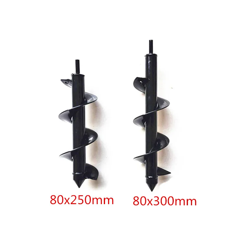 Milímetros de Aço Brocas o Plantio de Árvores Árvores de Jardim Ferramenta de Perfuração 80 80x250 Milímetros x 300 Terra Digger Trado Broca Hex Eletrônico Folha Espiral de Jardim - Image 6