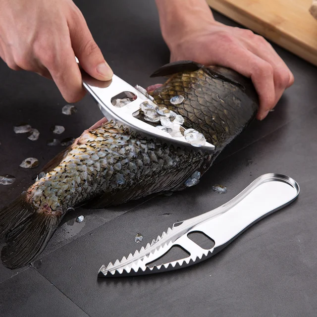 Stainless Steel Portable fish scaler tool Fish scales skin remover