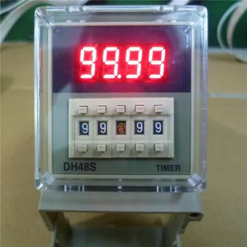 

DC 12V DH48S-1Z Digital Timer Relay On Delay 8 Pins SPDT Reset/Pause Function +Socket Base