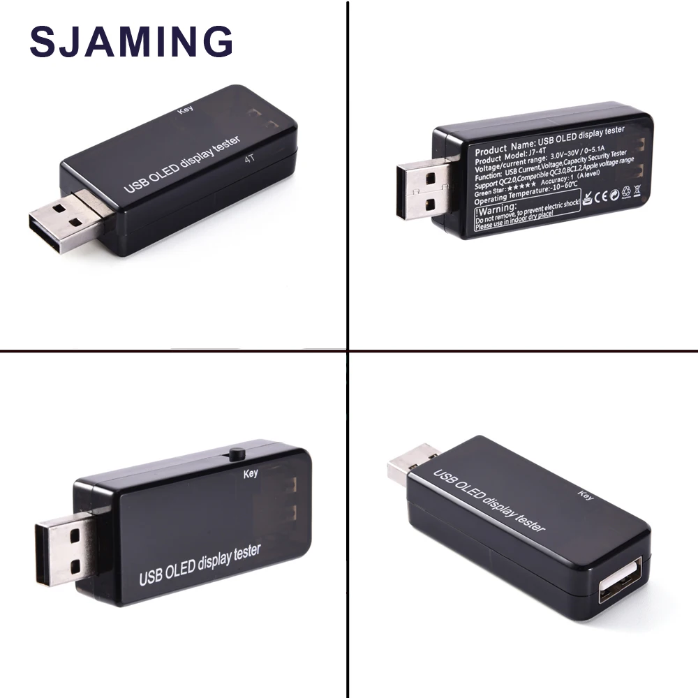 Goede OLED USB Tester DC voltmeter stroom spanning 128x64 Meter Power Bank batterij Capaciteit monitor qc2.0 Telefoon oplader detector