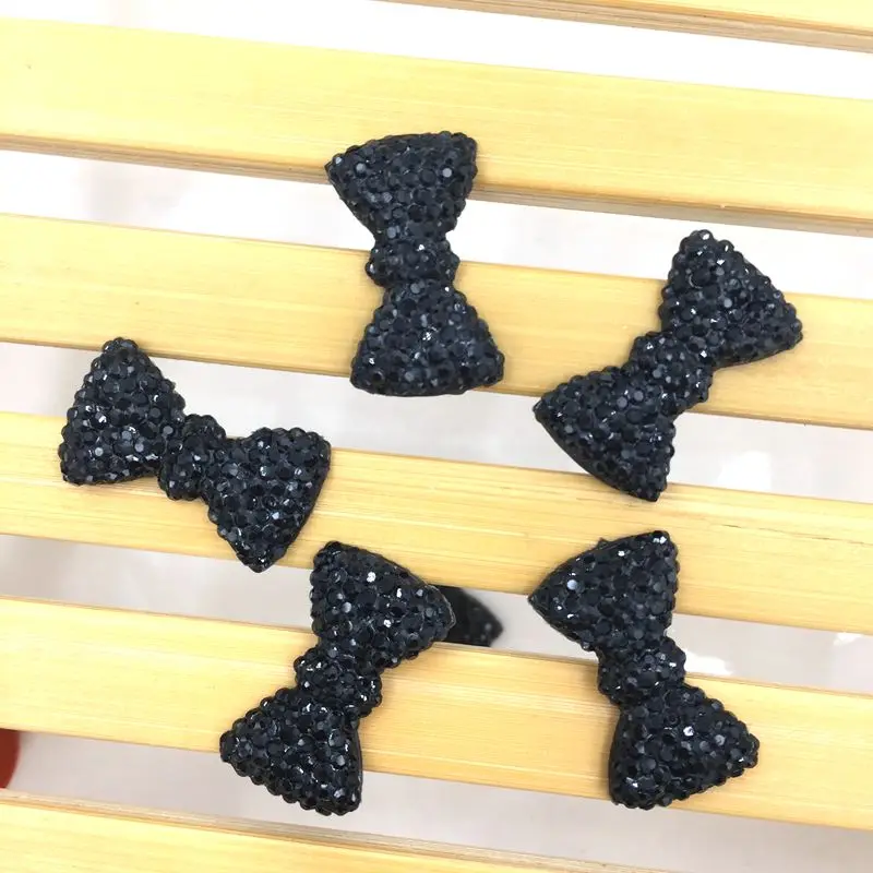 패션 나비 넥타이 반짝이 크리스탈 라인석 나비, 웨딩 파티 선물, B649, 40 개, 11*20mm