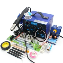 60 Вт паяльник 700 Вт горячий воздушный пистолет сварочный набор инструментов паяльная станция с припоем оловянный Пинцет припоя присоска