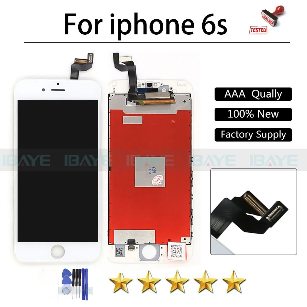Prix pour Plein Testé AAA Qualité Pour Apple iPhone 6 S LCD Écran pour iphone6s Affichage lcd Tactile Digitizer Blanc Assemblée No Morts Pixel Prix pour Plein Testé AAA Qualité Pour Apple iPhone 6 S LCD Écran pour iphone6s Affichage lcd Tactile Digitizer Blanc Assemblée No Morts Pixel