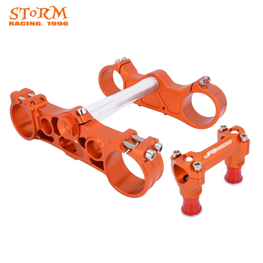 Motorbike Triple Tree Clamp Steering Stem With Bar Mount For KTM SX SXF XCF XCW XCFW EXC EXCF 125 150 250 350 450 525 530 03-12 |