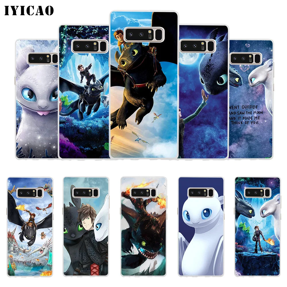 

IYICAO How to Train Your Dragon Soft Silicone Phone Case for Samsung A5 A6 A6 Plus A7 A8 A9 J3 J5 J7 Note 8 9 Cover