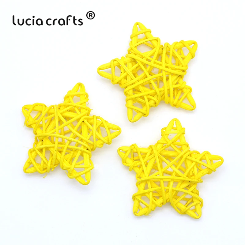 Lucia crafts 5 шт/10 шт 6 см ротанговый шар Сепак такрау Рождество/День рождения Свадебная вечеринка орнамент DIY подарки Декор поставки M0701