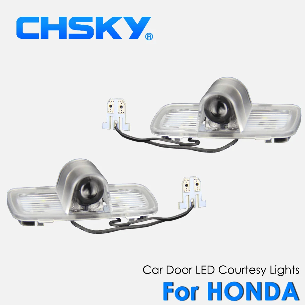 CHSKY LED Car Courtesy Lamp Logo Door Welcome Light Shadow Projector Laser For Honda Accord Crosstour 2004-2014 (Fit:Honda ) | Автомобили