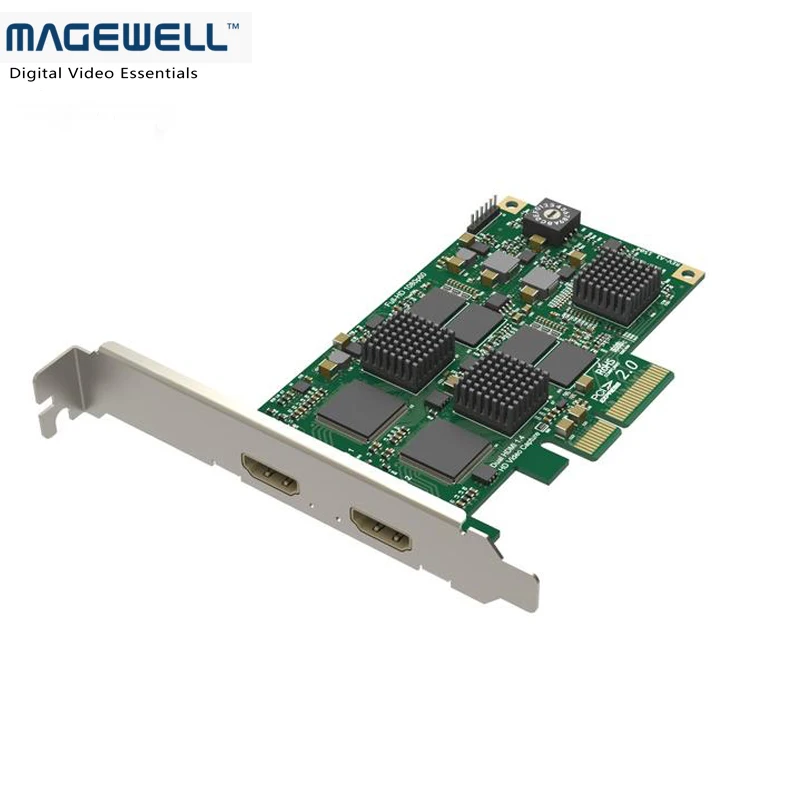 Magewell Pro capture Dual HDMI новое поколение 2 канала видео Захват ТВ тюнер карты|tv tuner card|hdmi