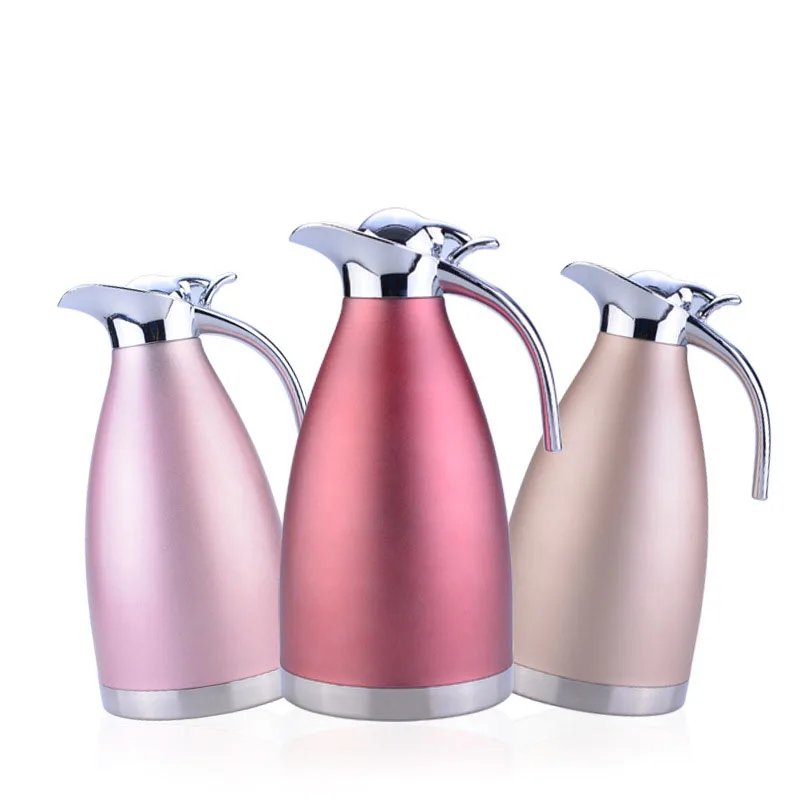 2L Stainless Steel Hot Water Bottle Insulation Jug Flask Double Wall
