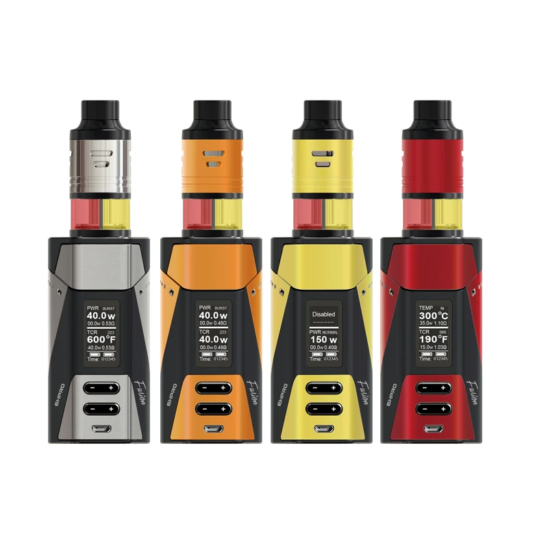 

2 in1 Vaporizer Original Ehpro Vape Pen Vapor E-Cigarettes Fusion Kit Box Mod Double Chambers Atomizer Electronic Cigarette Vape