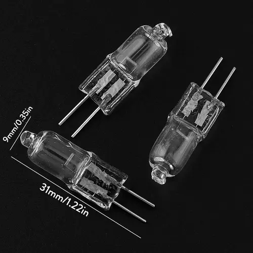 최고 품질 할로겐 G4 전구 DC 12V 타입 G4 할로겐 램프 10 개/묶음, 20W, 집 장식용 내부 상자가 있는 각 전구 투명 4