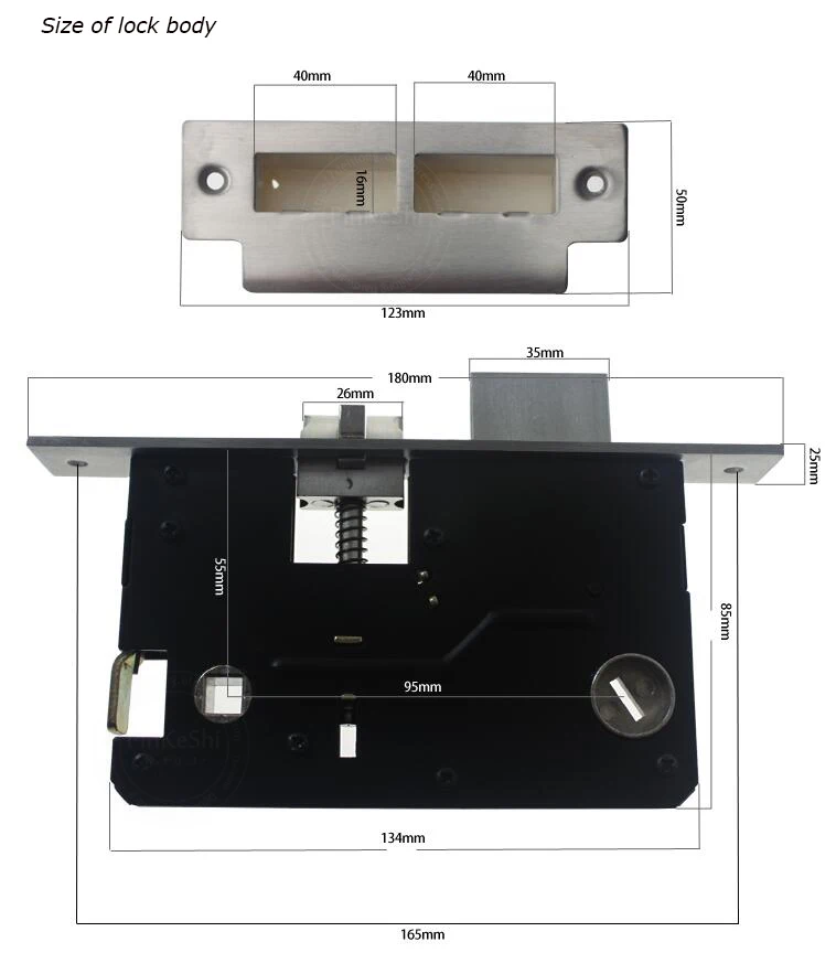 Luxury villa double door open zinc alloy door lock European antique retro door locks