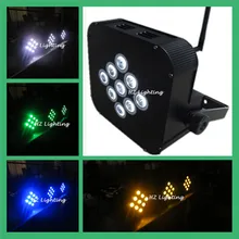 16 шт./лот мощный Батарея& Беспроводной тонкий с 9*18 Вт RGBWA УФ Slim LED PAR свет Светодиодные par-прожекторы свет