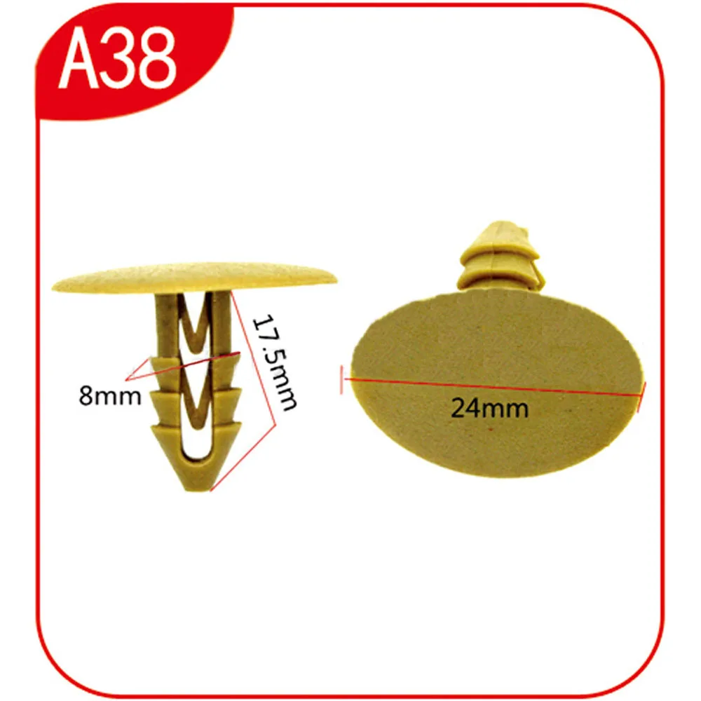 1000Pcs A38 New Auto Car Body Fender Bumper Retainer Fastener Clip Kit Fit For Hafei | Автомобили и мотоциклы