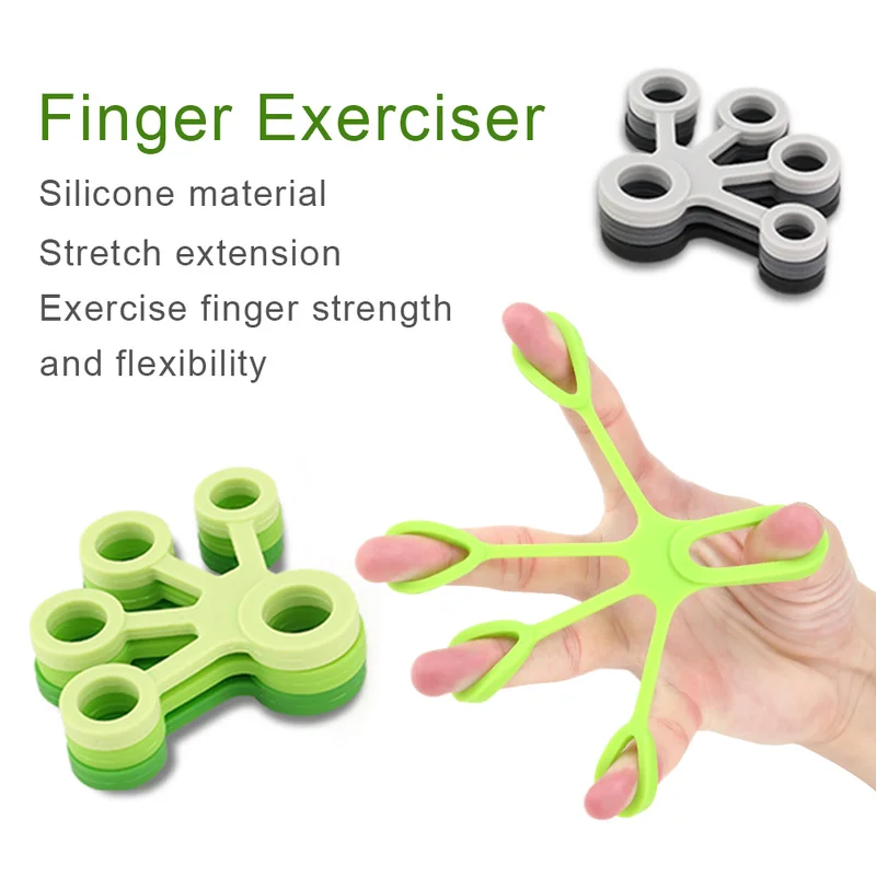 Silicone Finger Training Fitness Exercise Tension Ring Finger Practice