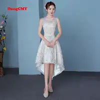DongCMY CGL005 New Arrival 2019 HomeComing Dress Champagne Color Party Elegant Women Gown