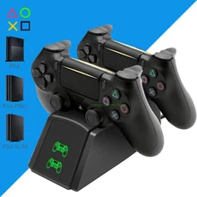 PS4/Pro/Slim 2 контроллер зарядное устройство светодиодный беспроводной геймпад зарядная док-станция для sony Playstation 4 Play станция PS 4 игры аксессуары