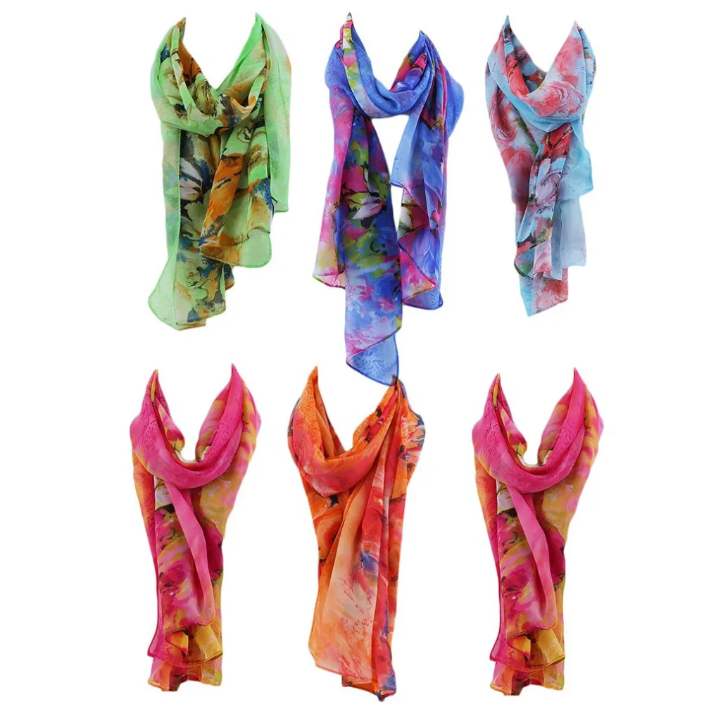 Fashion Spring Large Colorful Scarves European American Colorful