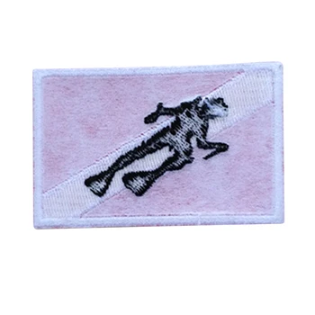 

Diver Down Flag Patch Patches Backpack Badge Scuba Diving Dive Iron On Embroidered