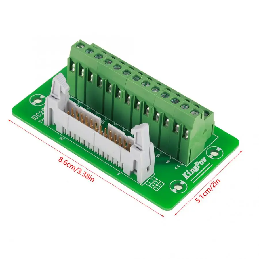 Клеммы коммутационная плата IDC26P din рейка 26Pin 5 мм интерфейсный модуль клеммные
