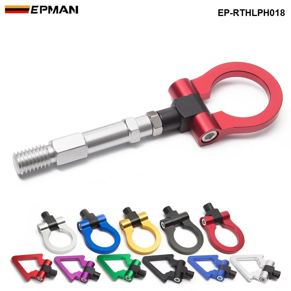 

EPMAN - Sport Car Towing Hook Racing Tow Bar Auto Trailer Ring For AUDI A4 2010-2015 Euro Style EP-RTHLPH018