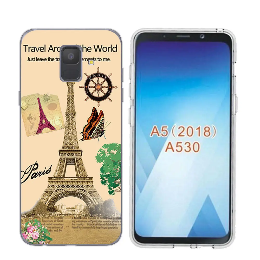 Arvin Clear Soft TPU Case FOR Samsung A5 Paniting Case FOR Samsung A3 A7 A8 Fashion Back Protective Phone Cover FOR A6 Plus 2018 (4)