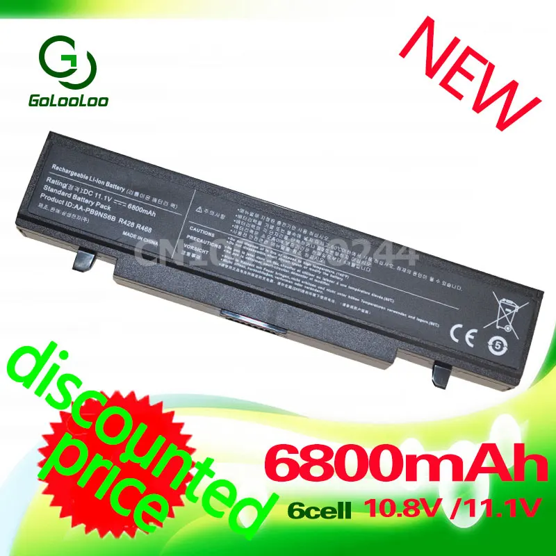 

Golooloo 6 Cell Laptop Battery for Samsung 355V5X AA-PB9NC6B R580 R522 AA-PB9NC6W AA-PB9NS6B AA-PL9NC6B Q320 R428 NP355V4C