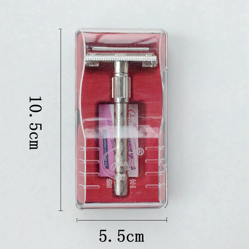 Мужской ручной держатель для бритвы с длинной ручкой с двойным краем, острое лезвие, устройство для формирования прически