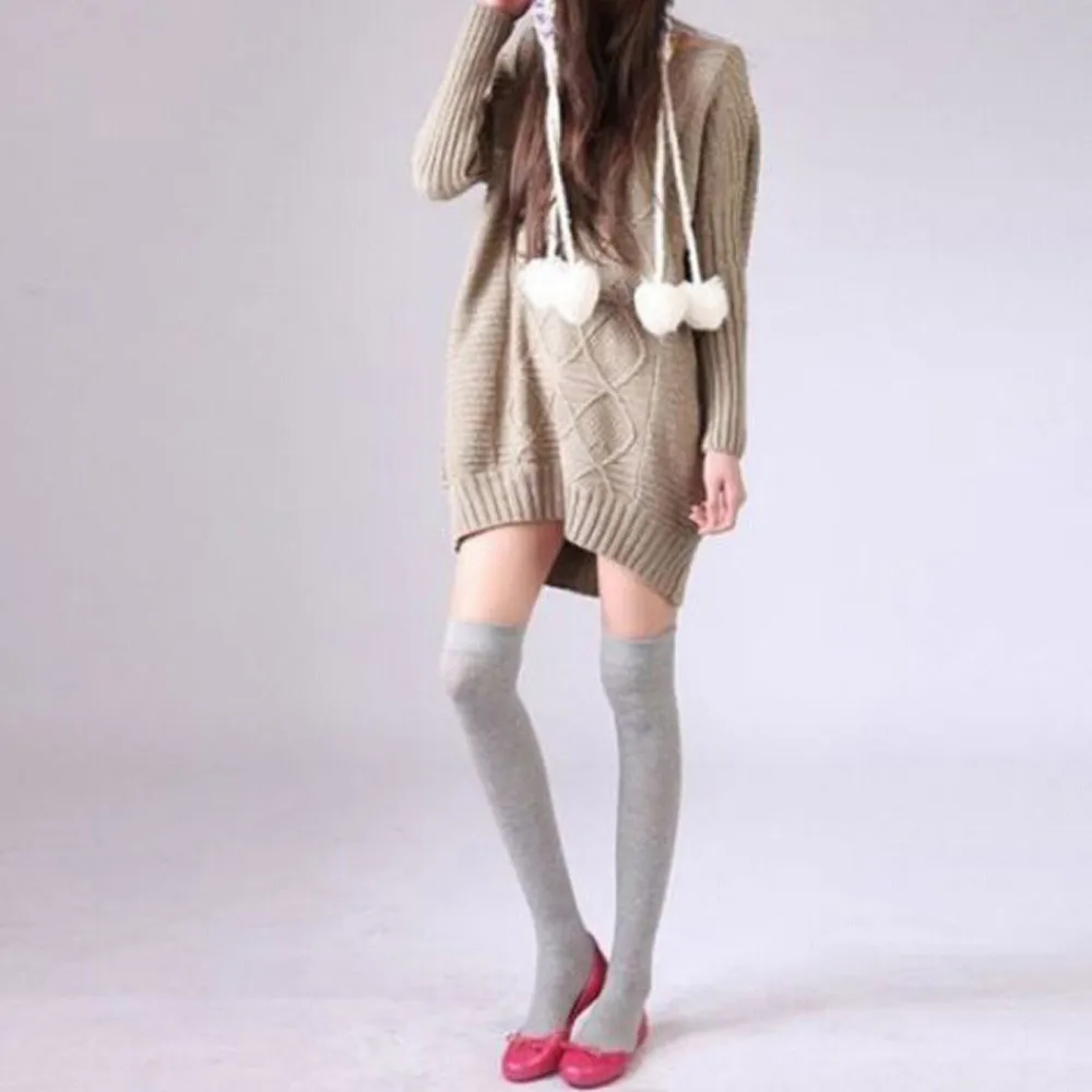 

Women Sexy Thigh High Socks Long Cotton Over The Knee Stockings Soft Comfortable Warm Knee Socks #LR2