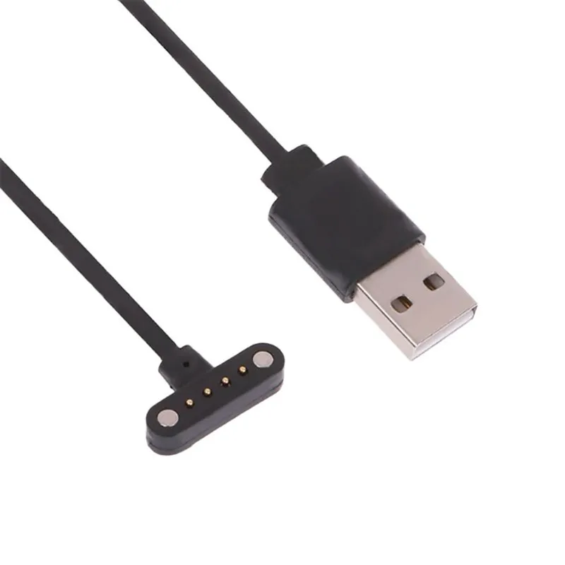 Смарт-часы черного цвета 4 Pin 4pin 3,0 шаг Магнитный зарядный Usb 4 Pin Магнитный зарядный кабель для Dm98 часы Магнитный кабель для передачи данных