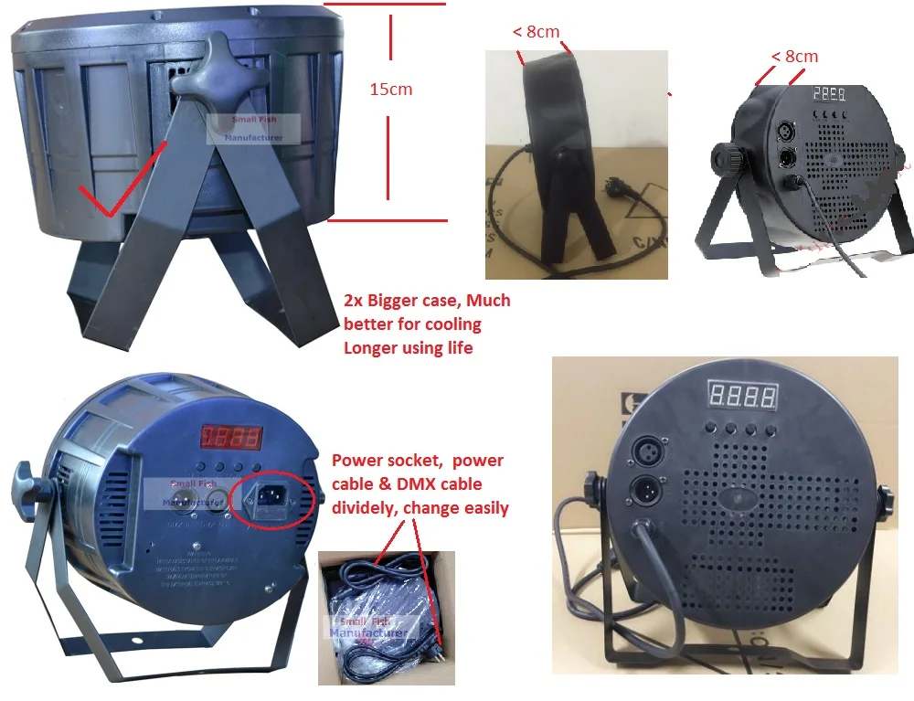 12 XLot Быстрая доставка 18X12 Вт светодио дный плоские фонари номинальной RGBW Цвет смешивания DJ мыть свет сценический Uplighting КТВ диско DJ DMX512 луча