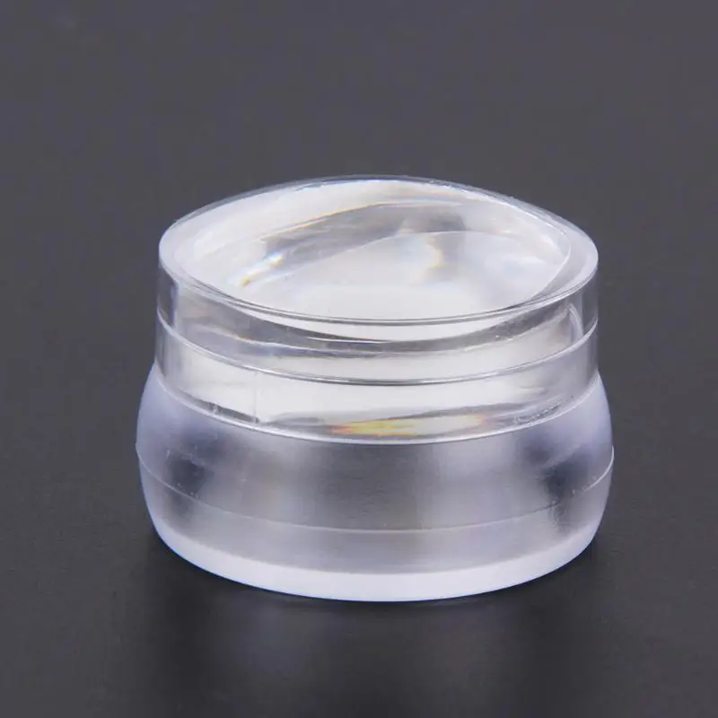 Nail Art Stamper Scraper with Cap Silicone 3.8cm Nail Stamp Stamping Tools