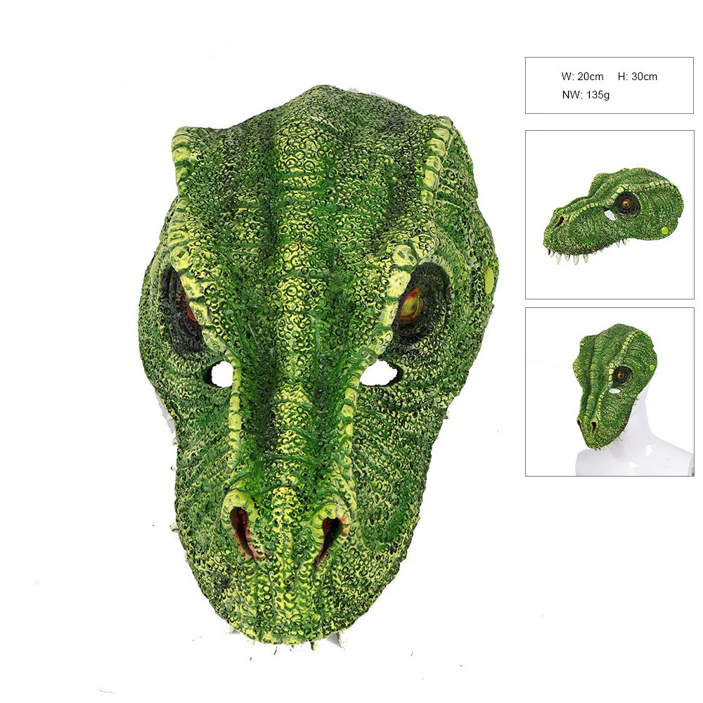 Страшная маска T Rex для Хэллоуина Реалистичная динозавра Юрского периода