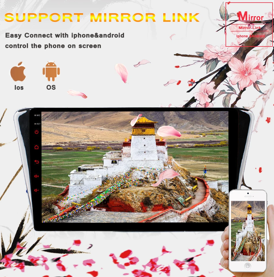 Perfect Android 9.0 4GB RAM Special Car DVD Stereo Navigation for Peugeot 408 2014-2018 with GPS RDS 3/4G WIFI Head Unit Stereo Audio 6