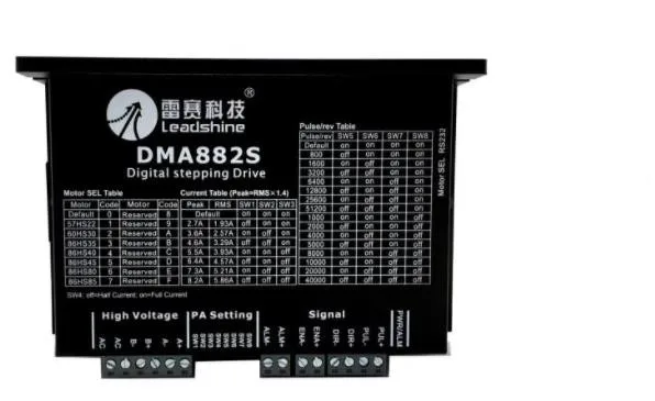 

DMA882S DM882S Leadshine Motorista Stepper com Ventilador Maior Terminal de Sinal Digital Atualizado de AM882 AM882H