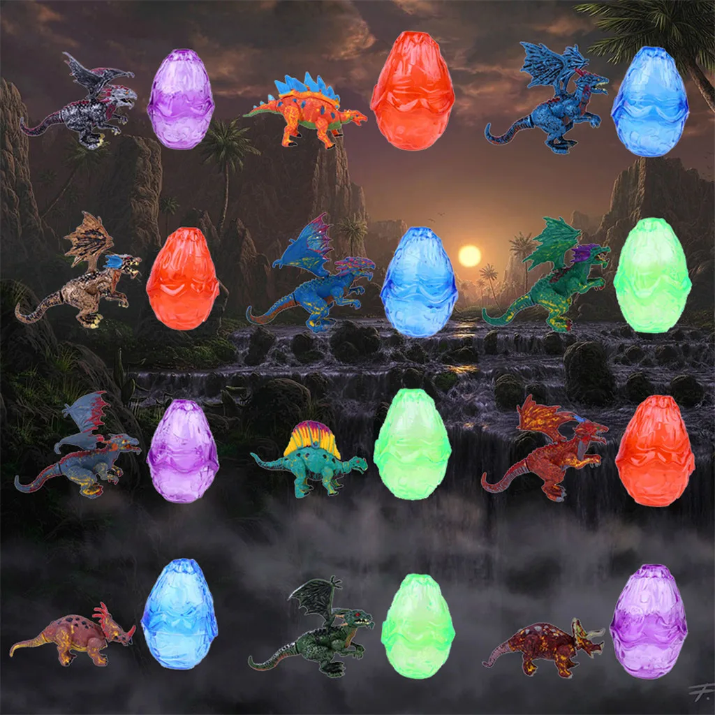 

12pcs Wild Life Dinosaur Educational Kids Realistic DIY Toy Dinosaur Figures for Kids and Toddler Education Play Toys Gift T6#