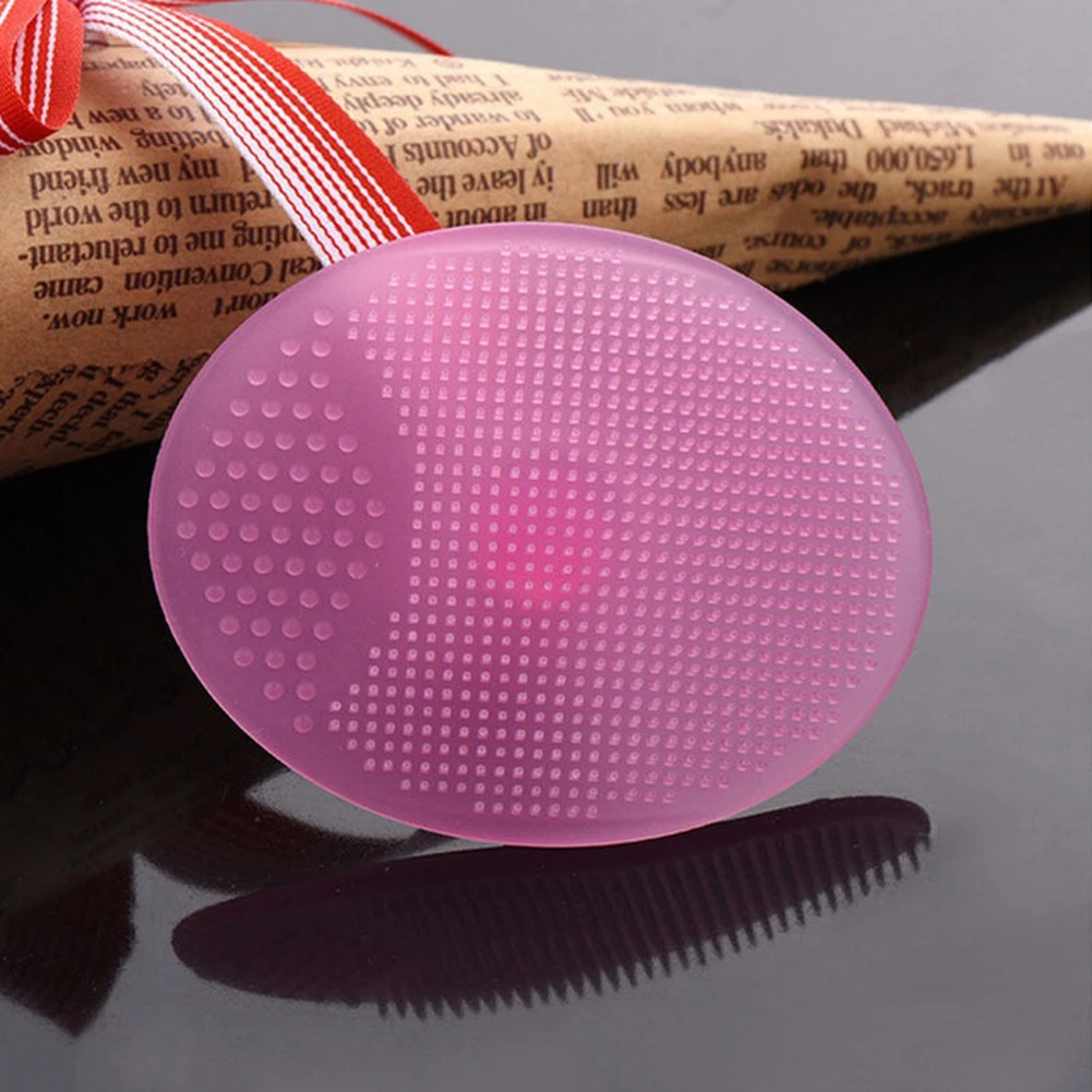 2Pcs Facial Exfoliating Brush Silicone Face Cleaning Pad Skin Scrub Cleanser Tool (3)