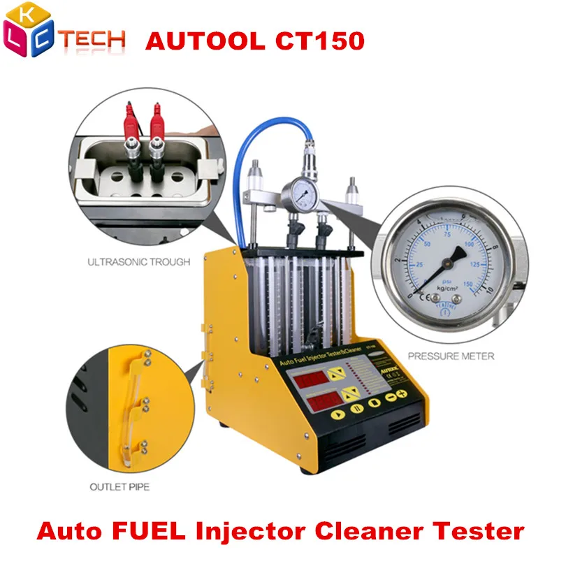 

AUTOOL Original CT150 CT-150 4 Cylinder Ultrasonic FUEL Injector Cleaner Tester English Panel CT 150 Upgrade Version For CT200