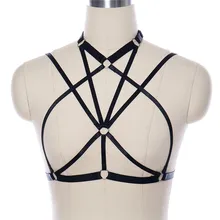 JLX. Жгут боди жгут белье Harajuku Готический Фетиш Секс БДСМ Связывание эротические полный Хэллоуин подвязки эластичная Регулировка бретельки Топы