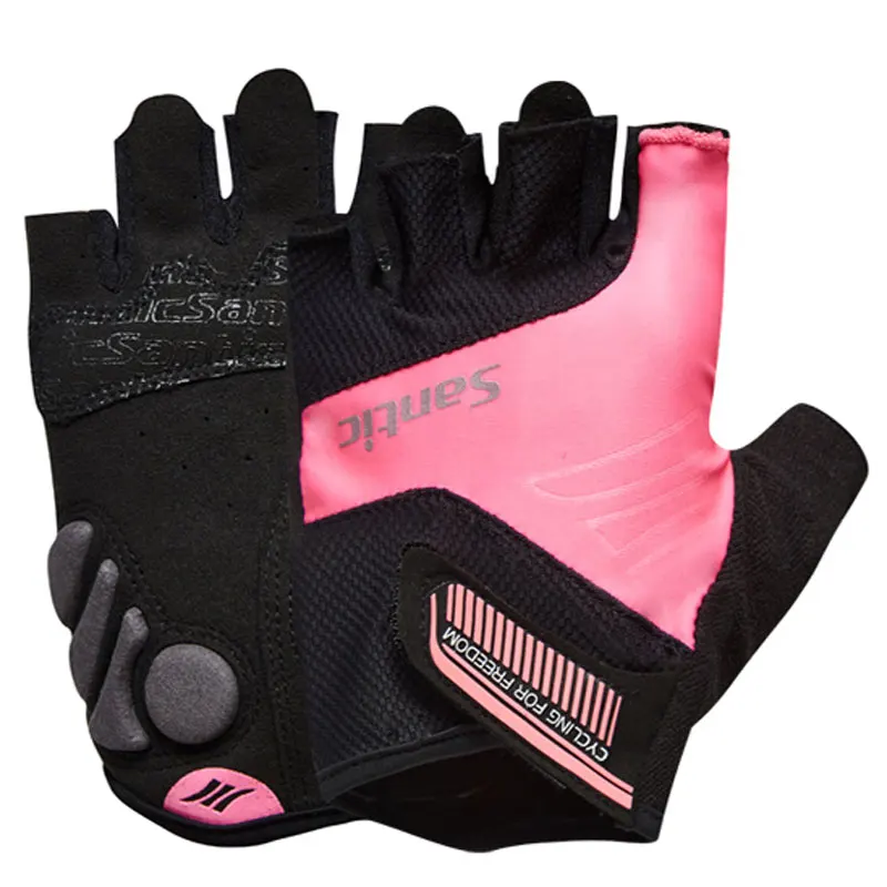 Santic verano corto el dedo guantes de Ciclismo hombres mujeres deportes mitad Mitad de dedo MTB bicicleta guantes de Ciclismo bicicleta de carretera guantes 6 colores Santic verano corto el dedo guantes de Ciclismo hombres mujeres deportes mitad Mitad de dedo MTB bicicleta guantes de Ciclismo bicicleta de carretera guantes 6 colores