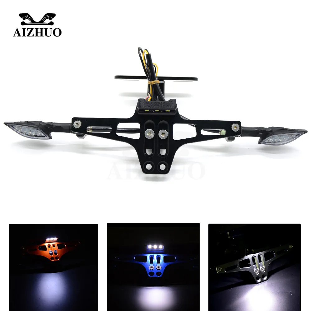 

Motorcycle Licence Plate Holder Number Holder LED Turn Signal For bmw f800r xadv s1000r honda pcx cbr 250r yamaha xmax 300