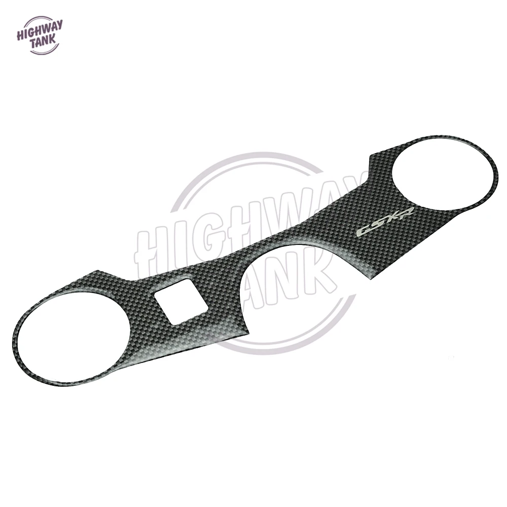 

Motorcycle Carbon Fiber Pattern Top Triple Clamp Moto GSX-R Sticker case for SUZUKI GSXR1000 2005 2006 K5
