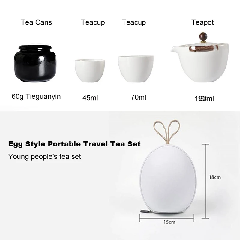 Japanese Style Portable Office Travel Tea Set Car Coarse Pottery Quick Cup 1 Teapot 2 Teacup 1 Tea