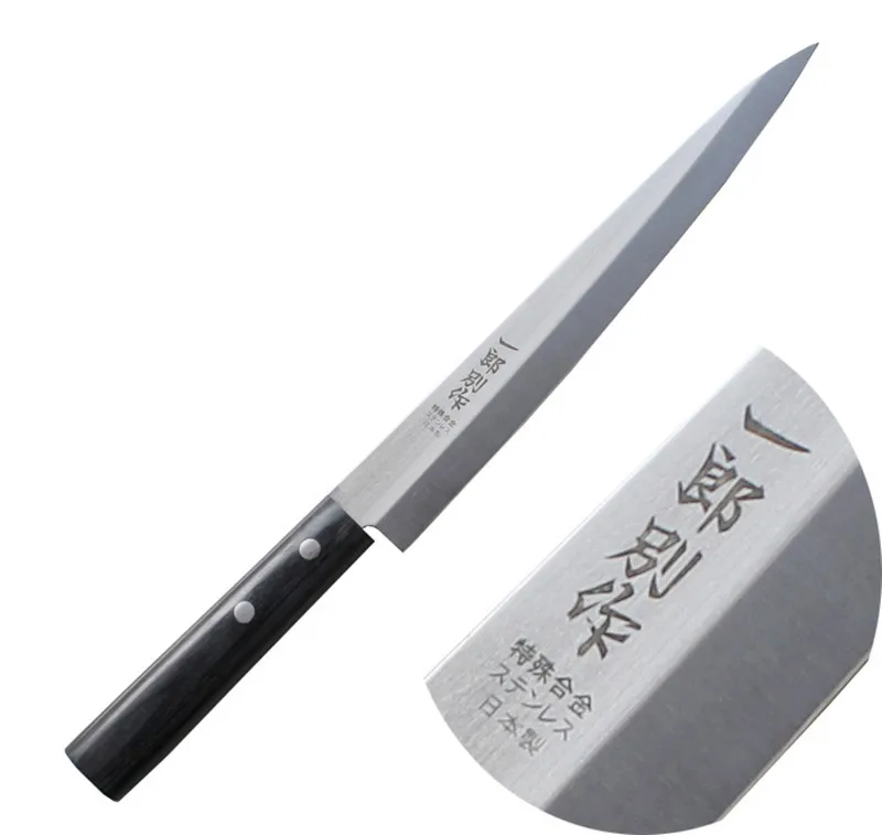Free Shipping YILang Stainless Steel Kitchen Sashimi Salmon Knife Chef Raw Fish Fillet Knife Sashayed Cooking