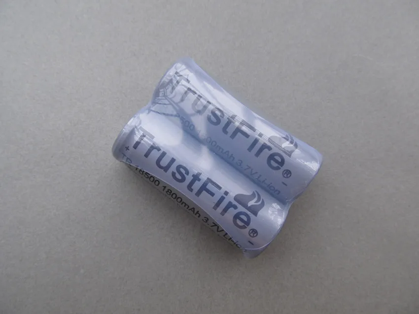 

10pcs/lot TrustFire TR 18500 1800mAh 3.7V Rechargeable Protected Battery Lithium Batteries with PCB For Flashlight Torch