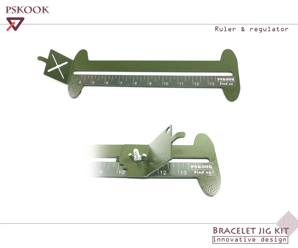PSKOOK Monkey Fist Jig and Paracord Jig Bracelet Maker Paracord Tool Kit Adjustable Metal Weaving DIY Craft Maker 4