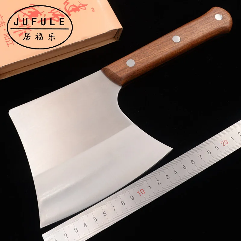 

JUFULE LZJ-1 New 4Cr13MoV steel blade sandalwood handle multi utility tool butcher cut bone Cleaver ax hatchet kitchen knife